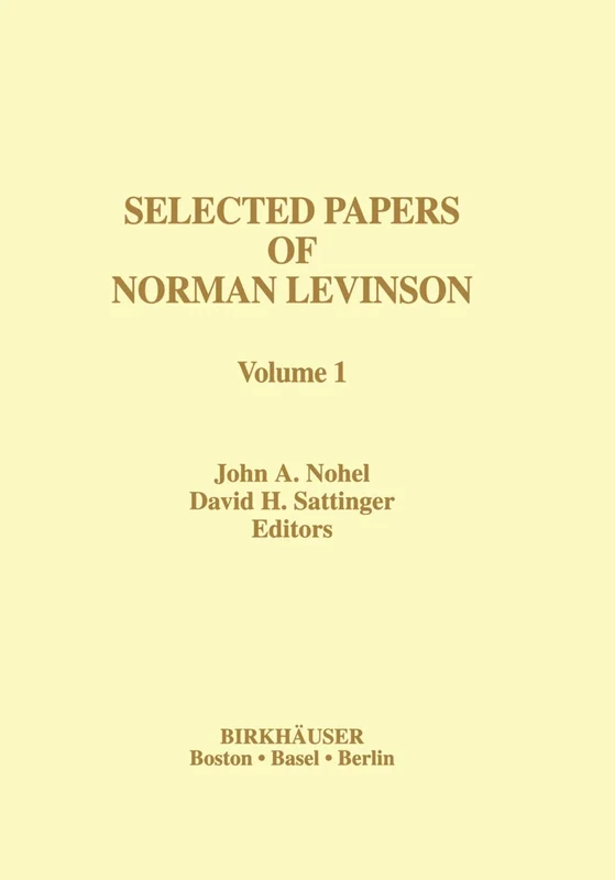 Selected Works of Norman Levinson (Contemporary Mathematicians)