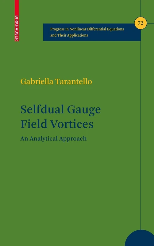 Selfdual Gauge Field Vortices: An Analytical Approach: 72 (Progress in Nonlinear Differential Equations and Their Applications, 72)