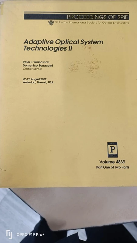 Adaptive Optical System Technologies: v. 2 (SPIE P.) (Proceedings of Spie)