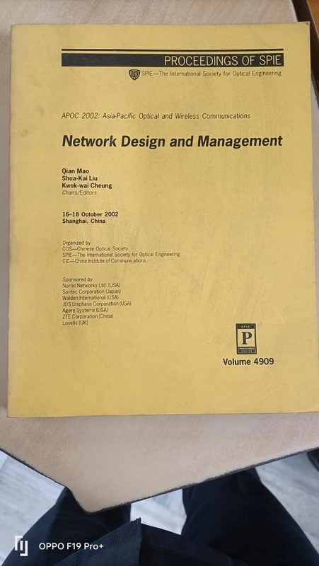 Network Design and Management (SPIE P.) (Proceedings of Spie)