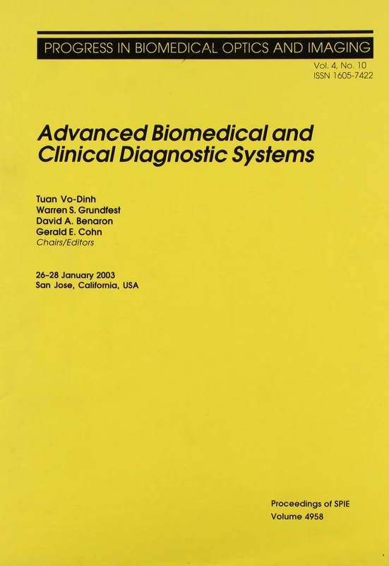 Advanced Biomedical and Clinical Diagnostic Systems (Proceedings of SPIE) - Image 1