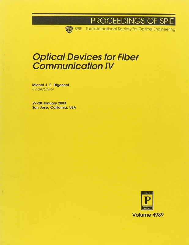 Optical Devices for Fiber Communication: IV (Proceedings of SPIE) - Image 1