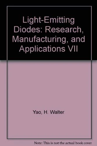 Light Emitting Diodes:Research Mfng Appltcns V1