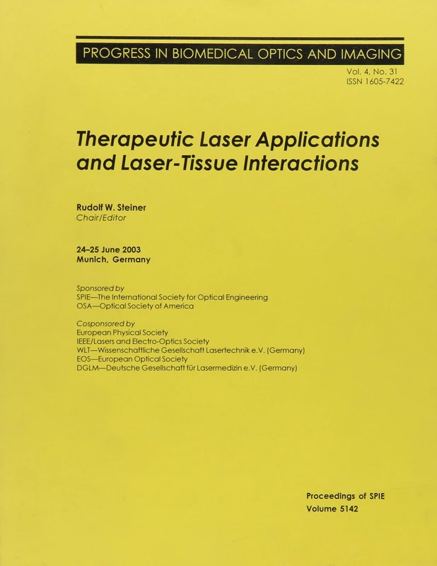 Therapeutic Laser Applications and Laser-tissue Interactions: II (Proceedings of SPIE)
