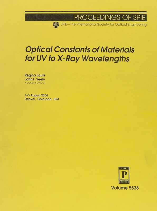 Optical Constants of Materials for UV to X-Ray Wavelengths (Proceedings of SPIE)