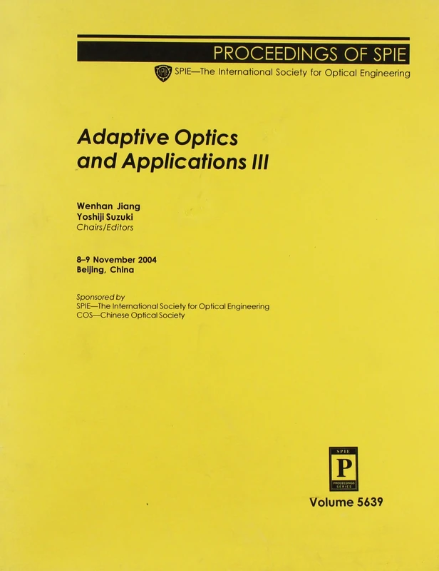 Adaptive Optics and Applications: No. 3 (Proceedings of SPIE) - Image 1