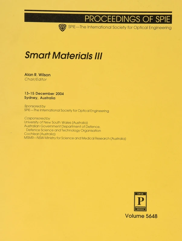 Smart Materials III (Proceedings of SPIE)