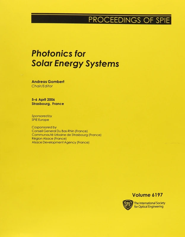 Photonics for Solar Energy Systems (Proceedings of SPIE)