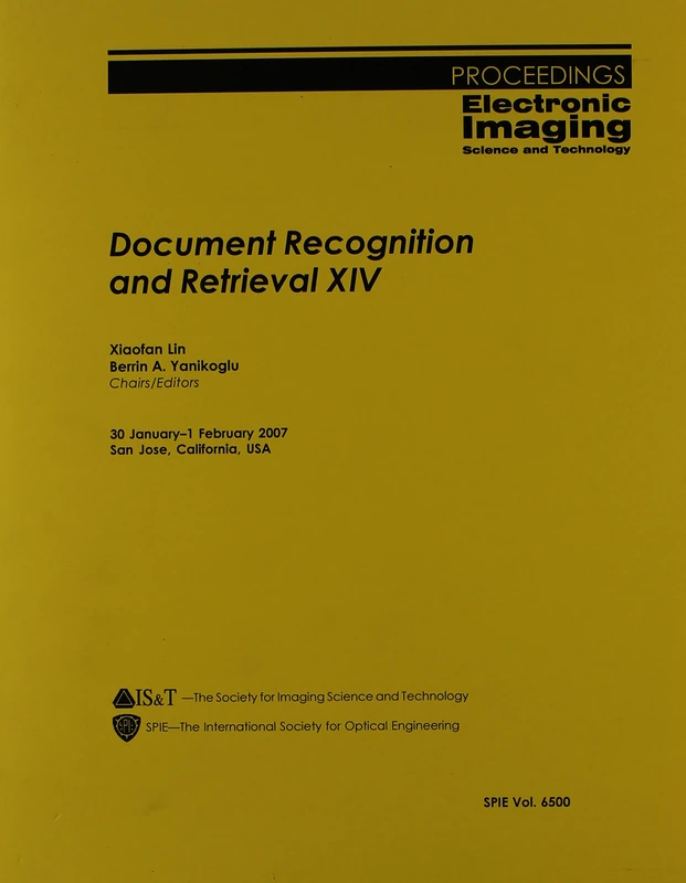Document Recognition and Retrieval XIV (Proceedings of SPIE) - Image 1