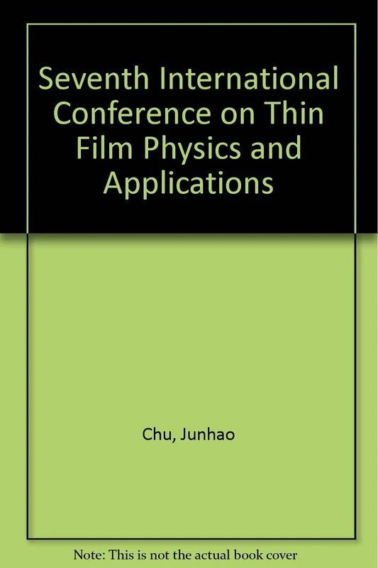Seventh International Conference on Thin Film Physics and Applications - Image 1