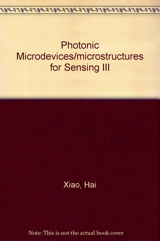 Photonic Microdevices/microstructures for Sensing III