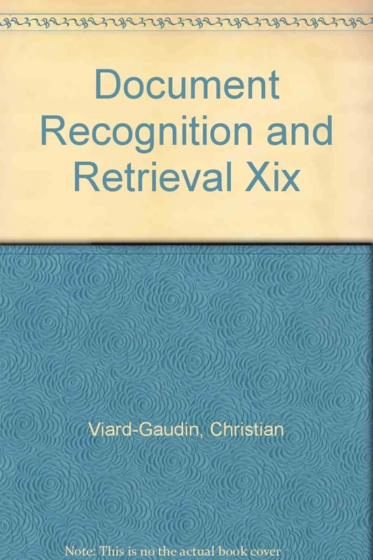 Document Recognition and Retrieval XIX