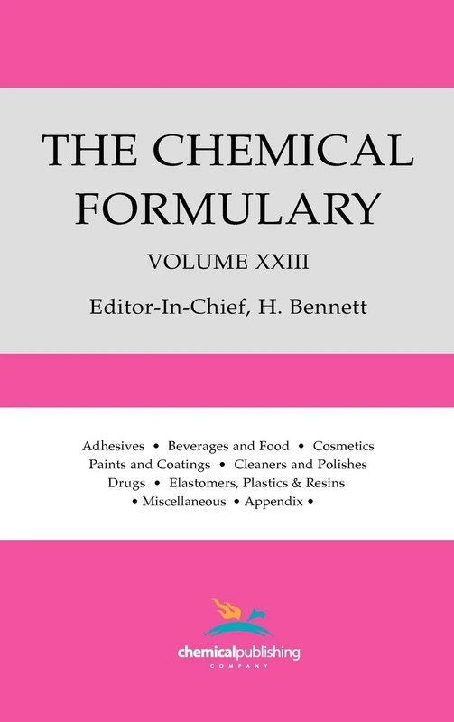 The Chemical Formulary, Volume 23: Volume 23