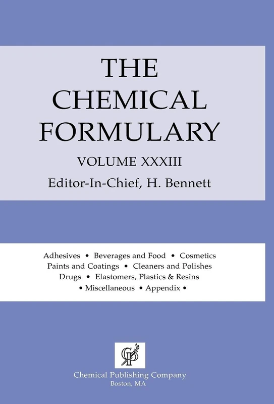 The Chemical Formulary: Volume 33