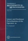 Linear and Nonlinear Perturbations of the Operator div (Translations of Mathematical Monographs)