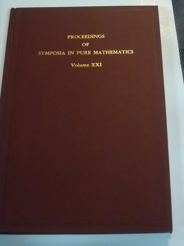Representation Theory of Finite Groups and Related Topics (Proceedings of Symposia in Pure Mathematics)