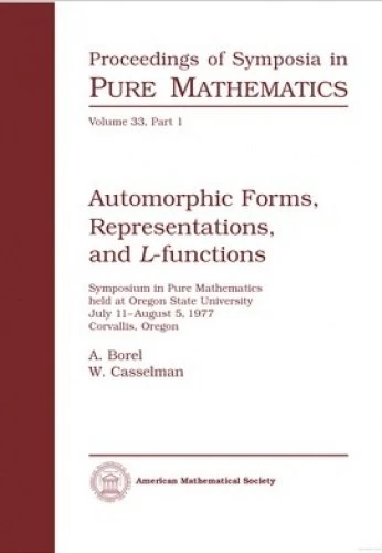 Automorphic Forms, Representations and L-functions (Proceedings of Symposia in Pure Mathematics)