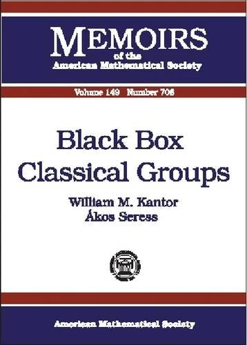 Black Box Classical Groups (Memoirs of the American Mathematical Society) - Image 1