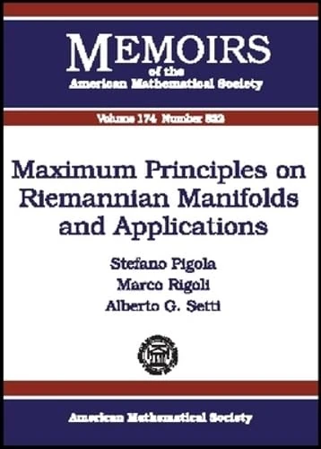 Maximum Principles on Riemannian Manifolds and Applications (Memoirs of the American Mathematical Society)