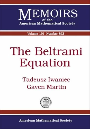 The Beltrami Equation (Memoirs of the American Mathematical Society)