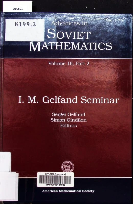 I.M. Gelfand Seminar (Part 2): Pt. 2 (Advances in Soviet Mathematics): 002 - Image 1