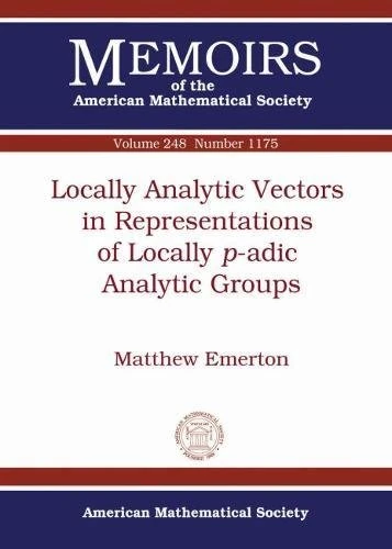 Locally Analytic Vectors in Representations of Locally $p$-Adic Analytic Groups (Memoirs of the American Mathematical Society)