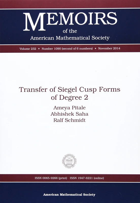 Transfer of Siegel Cusp Forms of Degree 2 (Memoirs of the American Mathematical Society)