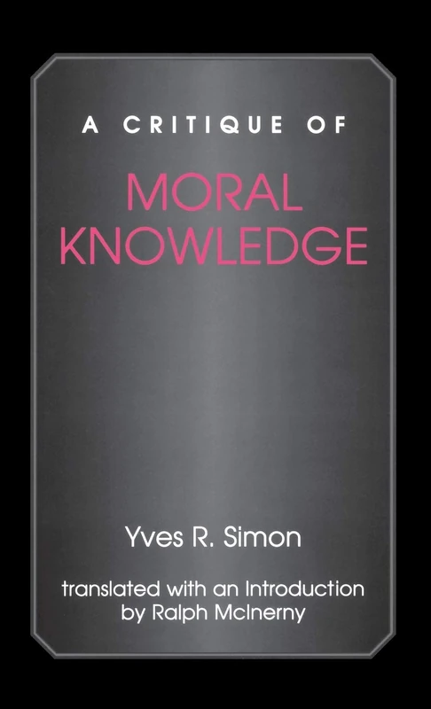 A Critique of Moral Knowledge - Image 1