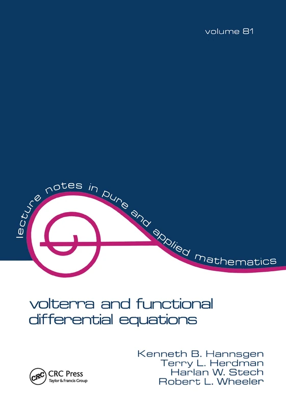 CRC Press Volterra and Functional Differential Equations 81