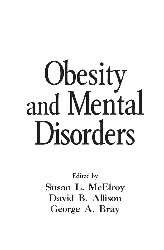 Obesity and Mental Disorders (Medical Psychiatry Series) - Image 1