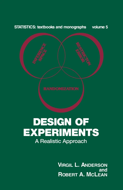Design of Experiments: A Realistic Approach: 5 (Statistics: A Series of Textbooks and Monographs)