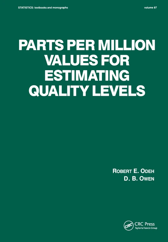CRC Press Parts per Million Values for Estimating Quality Levels - Image 1