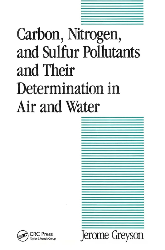 CRC Press Carbon, Nitrogen, and Sulfur Pollutants Book - Image 1