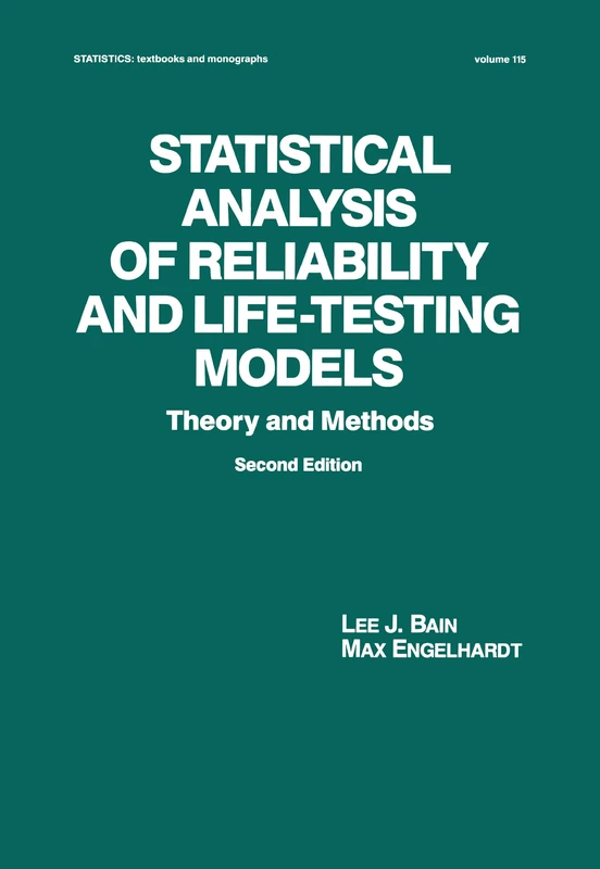 CRC Press Statistical Analysis of Reliability and Life-Testing
