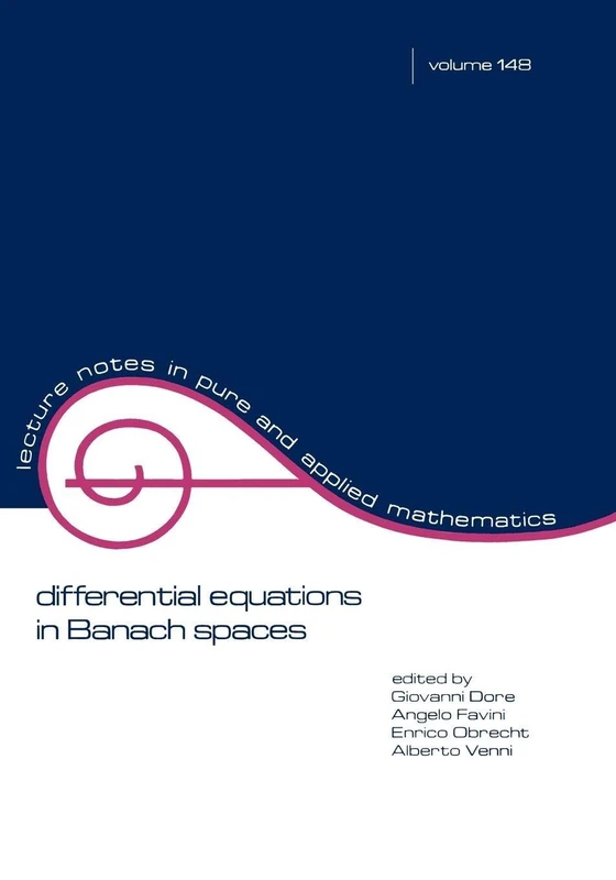 Differential Equations in Banach Spaces: proceedings of the Bologna conference: 148 (Lecture Notes in Pure and Applied Mathematics) - Image 1
