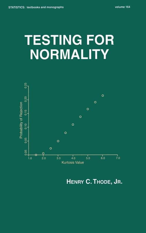 Testing For Normality: 164 (Statistics: Textbooks and Monographs)