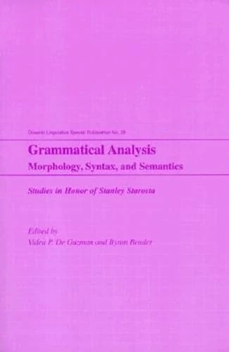 Grammatical Analysis: Morphology, Syntax, and Semantics (Oceanic Linguistics Special Publications): 29 - Image 1