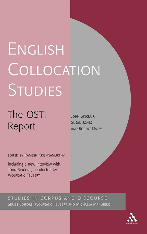 English Collocation Studies: The OSTI Report (Research in Corpus and Discourse) - Image 1