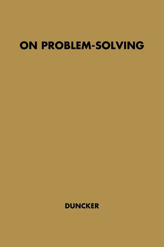 On Problem-solving: 58 (Godkin Lectures at Harvard University) - Image 1