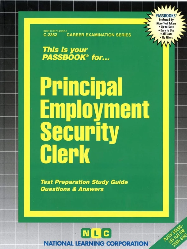 Principal Employment Security Clerk: Passbooks Study Guide (Career Examination, C-2352) - Image 1