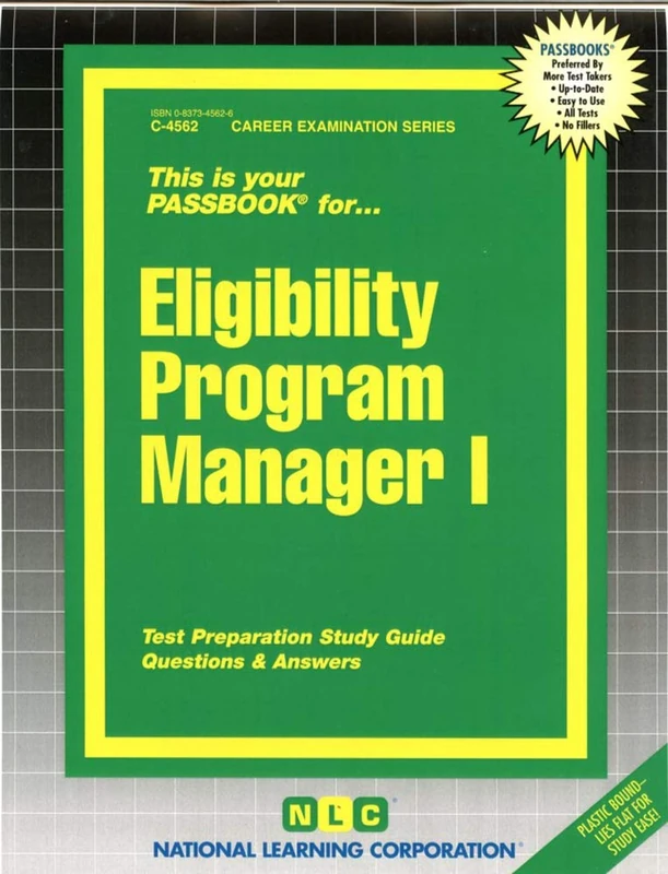Eligibility Program Manager I: Passbooks Study Guide