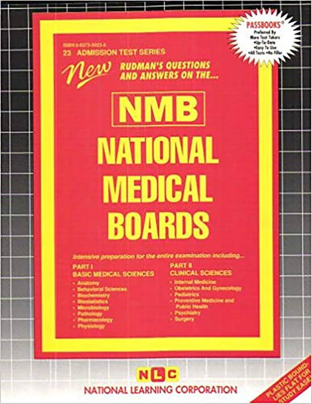 NATIONAL MEDICAL BOARDS (NMB) (1 VOL.): Passbooks Study Guide (Admission Test, 1)