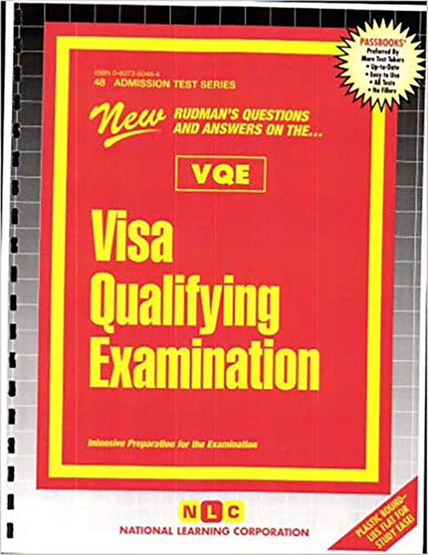VISA QUALIFYING EXAMINATION (VQE): Passbooks Study Guide (Admission Test)