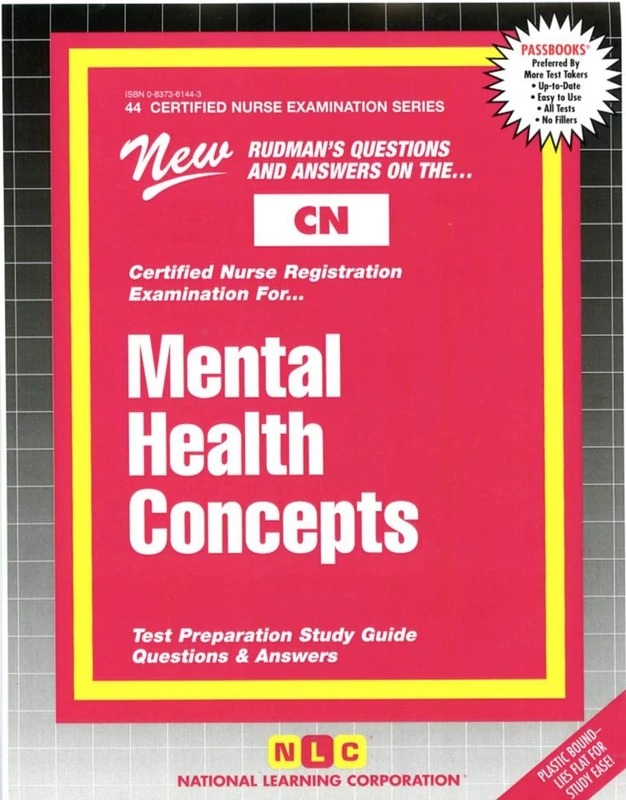 MENTAL HEALTH CONCEPTS: Passbooks Study Guide