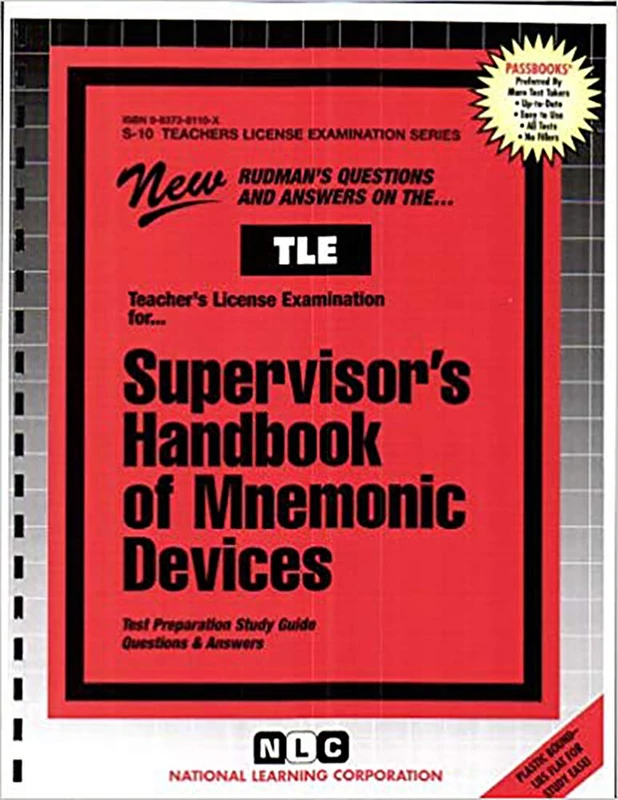 Supervisor's Handbook of Mnemonic Devices: Passbooks Study Guide (Teachers License Examination Series)