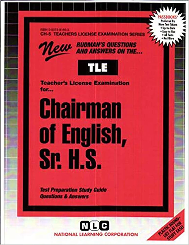 English, Sr. H.S.: Passbooks Study Guide (Teachers License Examination Series)