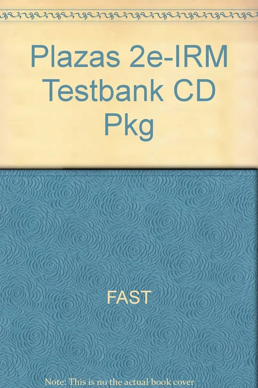 Plazas 2e-IRM Testbank CD Pkg