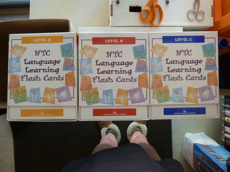 SRA Visual Aids NTC Language Learning Flash Cards Level C - Image 1