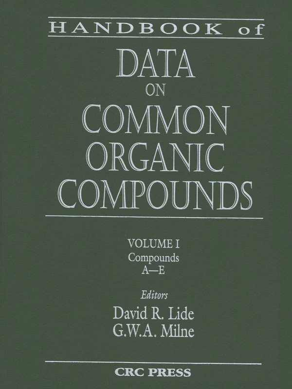Handbook of Data on Common Organic Compounds