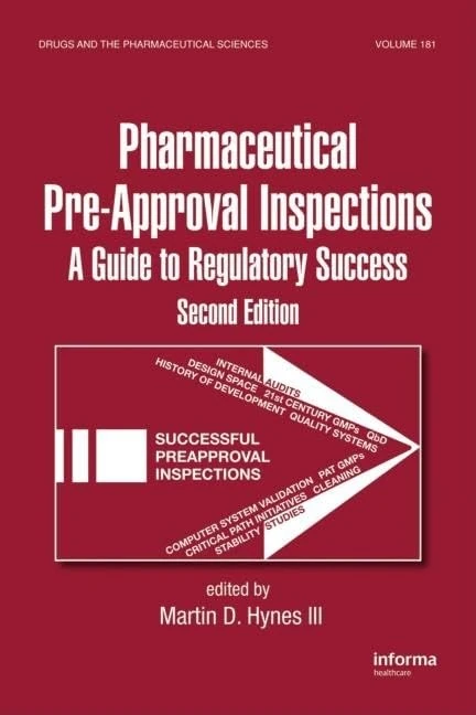 CRC Press Preparing for FDA Pre-Approval Inspections 2nd Ed